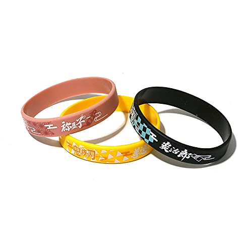 12Pcs Anime Character Symbol Bracelet Cosplay Rubber Wristband Silicone Bracelet For Girls Boys #TOP1