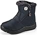Enfant Bottes D'Hiver Fille Garçon Bottes de Neige Doublure Chaud Fourrure Bottes et bottines Souples Antidérapant Bleu#2 29.5 EU = 30 CN