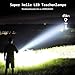 Blukar LED Taschenlampe Aufladbar, 2 Stück 2000L Extrem Helle Zoombare Taschenlampen mit 5 Lichtmodi & Langer Betriebsdauer, IPX6 Wasserdichte Handlampe für Camping, Wandern, Angeln, Notfäll