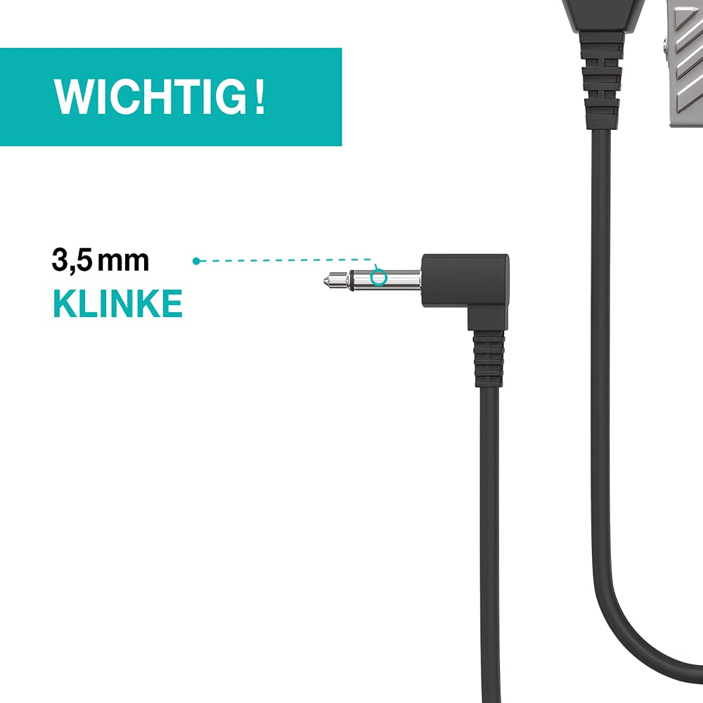 LIFE IS SIMPLE Ohrhörer Schallschlauch - 3,5mm Klinke - One Ear - transparent inkl. Halteclip - Kopfhörer Headset für Funkgeräte | 10er Set