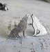 Howling Wolf Stud Earrings Antiqued Sterling Silver Handmade in USA