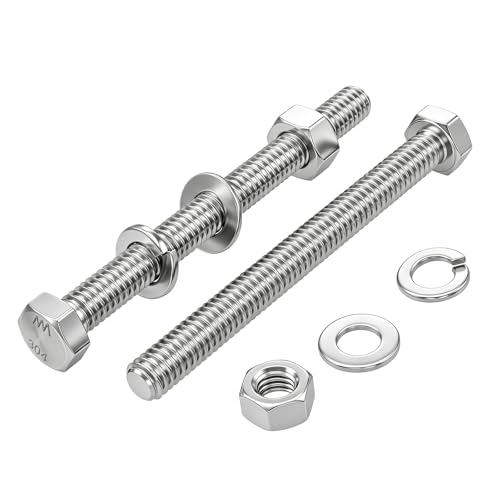 Kit boulons hexagonaux 1/4-20 x 4-1/2 avec écrous nylon anti-desserrage vibrant