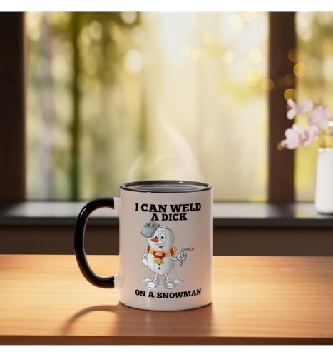 I can weld a tail on a snowman Ceramic Mug 11oz miniatura 3