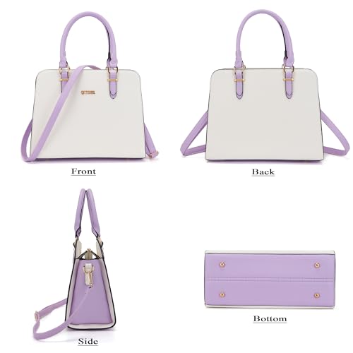 Image of Qiyuer Satchel Purses For Women Handbag And Wallet Set Tote Bag | Premium Vegan Leather,Matching Wallet,RFID Blocking,Work,Casual