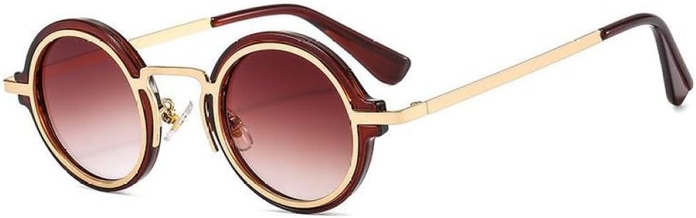 MUTYNE Retro Fashion Small Round Punk Sunglasses For Women Men Vintage SunGlasses Trending Shades UV400 Eyeglasses