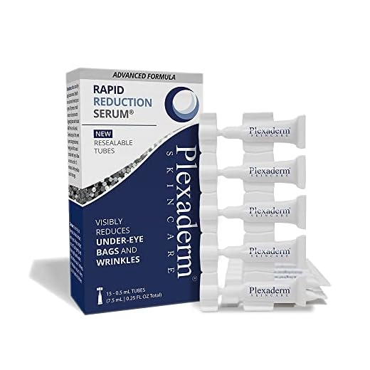 Plexaderm Rapid Reduction Eye Serum - Advanced Formula - Anti Aging Serum Visibly Reduces Under-Eye Bags, Wrinkles, Dark Circles, Fine Lines & Crow's Feet Instantly - Instant Wrinkle Remover for Face