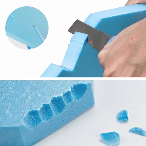 Miniatura 6 de Wapasezyar 6 Placas De Espuma Rígida, Placa De Alta Densidad, Para Manualidades, Modelo De Bricolaje, Bloques De Base De Diorama, Kit De Construcción, Espuma Azul, 30 X20 X2 Cm