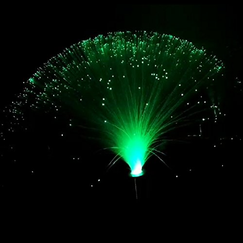 2Pcs Led Colourful Changing Fibre Fiber Optic Fountain Night Light Calming Lamp Christmas #TOP3