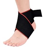 TALLA ÚNICA: La tobillera se adapta a cualquier tamaño y forma de tobillo y pie, pudiendo usarse tanto en el pie derecho como en el izquierdo. Además, es unisex y sirve para adultos y niños.
