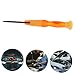 Cabilock 4 Screwdriver Prong Tip Impact Tiny Small Auto Flathead Bit Watch Mini Repair Valve Core Removal Tool Wing Screw Driver Bike Tire Air Valve Wrench Tire Air Cap Plastic