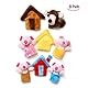 LHKJ 8 Stücke Schwein Fingerpuppen Set,Tiere Lernen Handpuppe Fingerpuppen für Baby und Kleinkinder