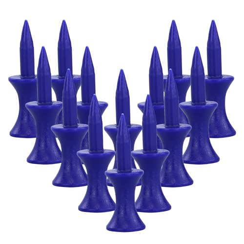 RNBEVANSANNE 150 Count Blue Castle Golf Tees Plastic 1-1/2 Inch (38mm)