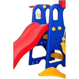 Home Canvas Toddler Climber Slide And Swing Set Kids Play Climber Slide Playset Indoor Outdoor Playground Toy With…