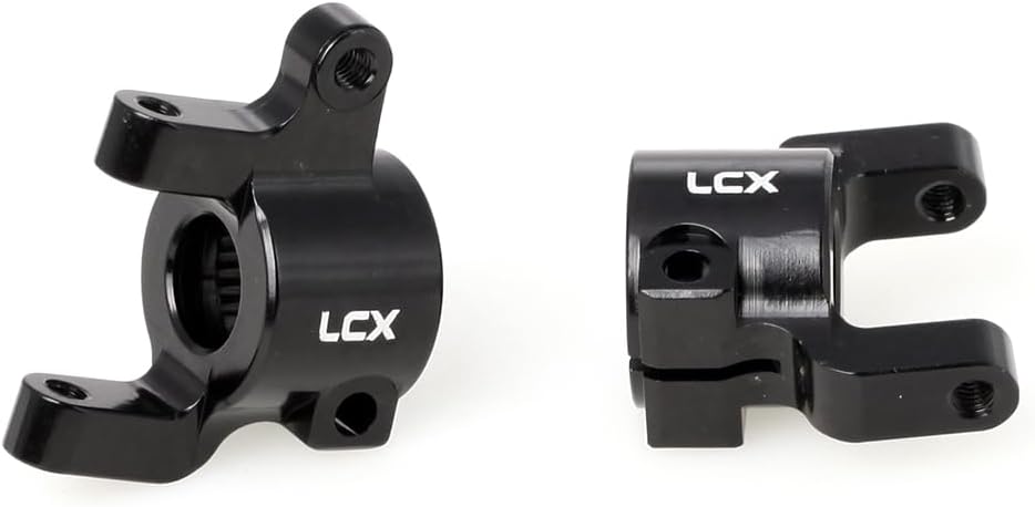 LCX Racing 1/10th RC Crawler Car CNC Machined Aluminum AR44 Heavy Duty Steering Knuckle Carriers C Hub Carrier Set for Axial SCX10 II 90046 90047, Upgrades Patrs Accessories