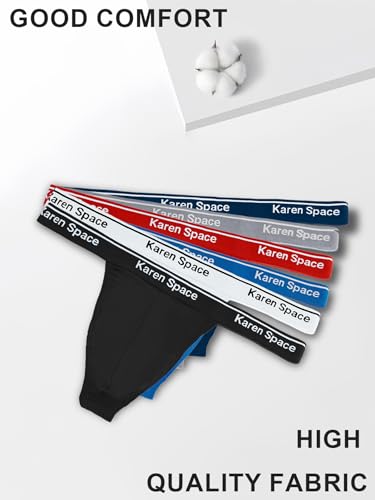 KAREN SPACE Men's Thong Underwear Sexy Cotton Thong Athletic Supporters for Men4