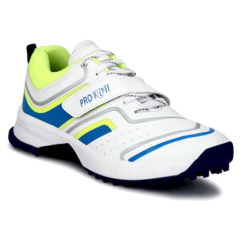 Image of PRO KVH Plus 2.0 Cricket Shoes for Men's - Fast Strap Rubber Spikes, Lightweight,Performance, Comfort, and Durability Shoe for All-Round Performance