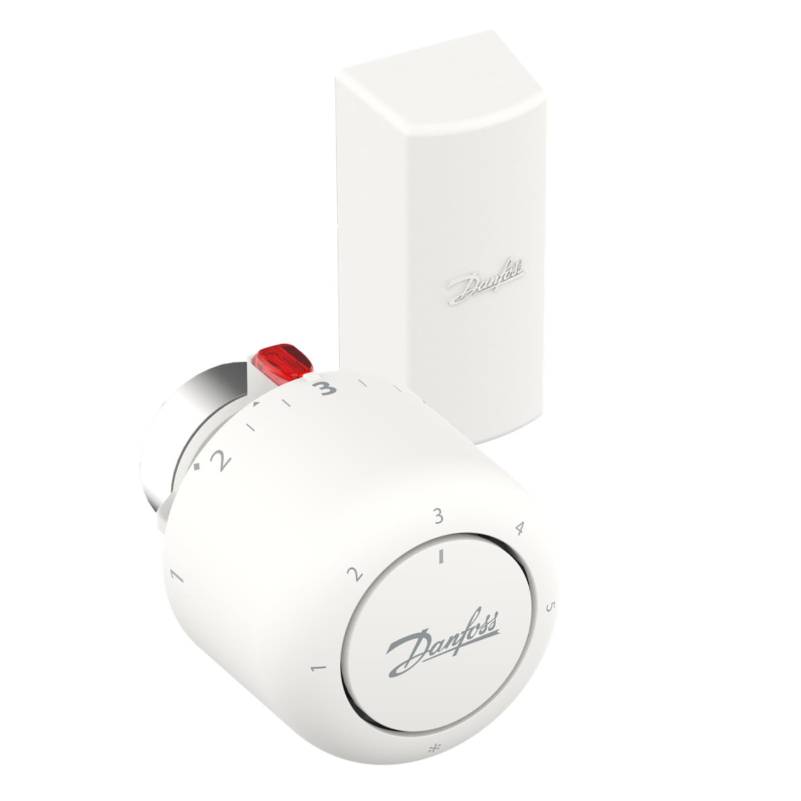 Danfoss 015G4552 Sensore termostatico, Riempito di Gas, Bianco