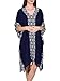 Lisca 49409-M4 Women's Costa Rica Cobalt Blue Kaftan Beach Dress One Size