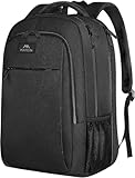 MATEIN Travel Laptop Backpack, Work Bag Lightweight Laptop Bag with USB Charging Port, Anti Theft Business Backpack, Water Resistant School Rucksack Gift for Men and Women, Fits 17.3 Inch, Black