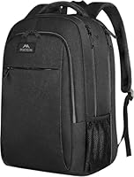 MATEIN Travel Laptop Backpack, Work Bag Lightweight Laptop Bag with USB Charging Port, Anti Theft Business Backpack, Water Resistant School Rucksack Gift for Men and Women, Fits 17.3 Inch, Black