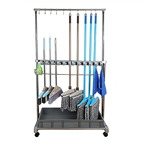 Étagères mobiles et chariot de rangement pour outil de nettoyage ménager