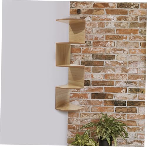 Étagère angle Garneck rangement mural multi usage salon