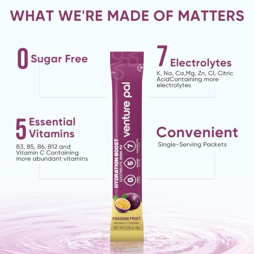Image of Venture Pal Sugar Free Electrolyte Packet, Liquid Daily IV Hydration Powder