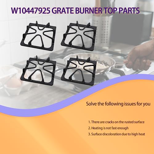 Compare 2023 Upgraded W10447925 Stove Burner Grate Replacement Parts