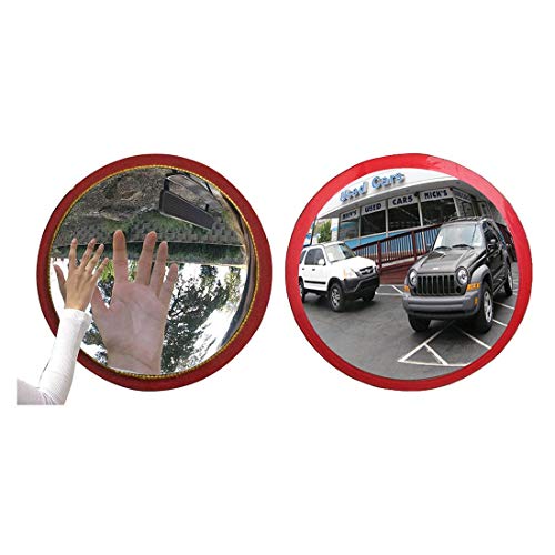 Image of Ryme Feng Shui Convex /Pakwa Mirror /Safety Mirror for Removal of Outside Negative Energy (6 Inches Concave and Convex Mirror)