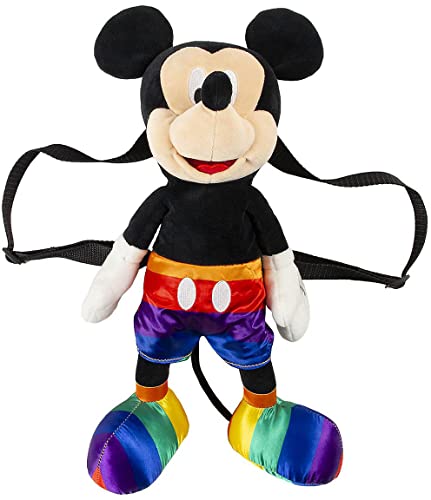 Cerdá Unisex 2100003377 Kuscheltier Rucksack Mickey Mouse Disney Pride Offizielle Disney Lizenz, Bunt, Einheitsgröße EU