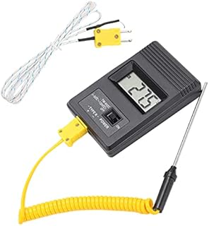 Sensor de termómetro digital LCD onda de temperatura industrial de alta precisão -50 ~ 300 °C, ecrã LCD, tomada tipo K padrão de corpo pequeno, âmbito de aplicação