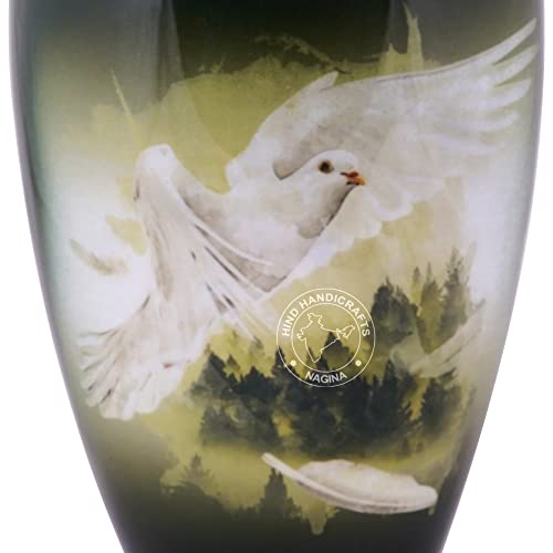 Urne funéraire oiseau en aluminium pour commémoration familiale et columbarium sac de transport