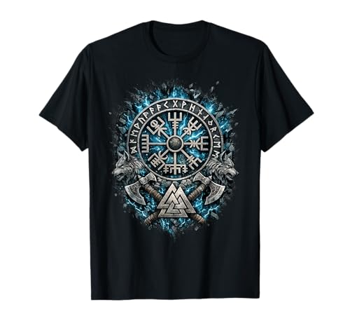 Wikinger Runen Nordische Kultur Geschenke Vikings Symbol T-Shirt