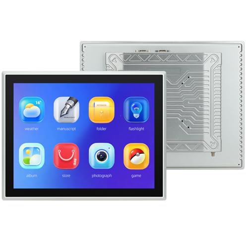 Image of 15-Inch Touchscreen Monitor,Ratio 4:3 Embedded Industiral Touch Screen Tablet with IP65 Front,WiFi & BT,Android 12 RAM 8G & ROM 128G Suitable for kiosks /Automation /ATM