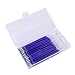 menolana 5 Colors Heat Erasable Fabric Pens Refill 40 Pieces Heat Pens Replaceable Pen Refills with Clear Storage Box - Blue