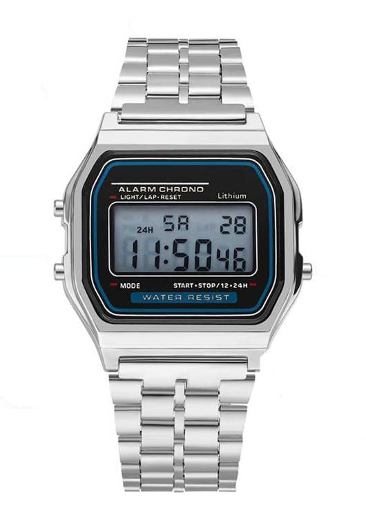 CLOUDWOODDigital Vintage Square Dial Unisex Wrist Watch for Men & Women -W70