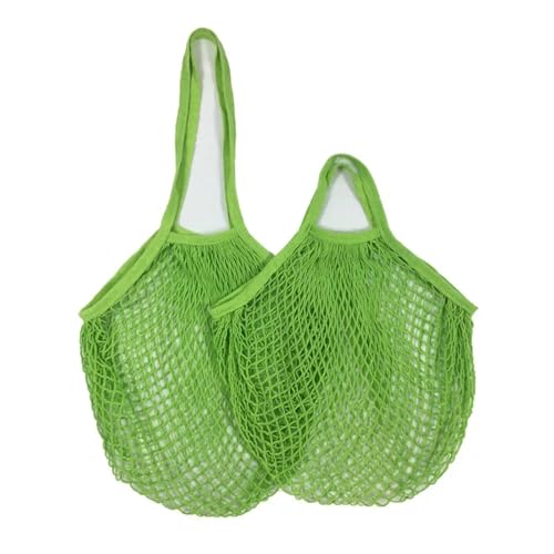 Bolsas de malla de algodón reutilizables lavables y ecológicas para compra, pack de 5