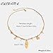 CUFELMU Boho Beach Necklace with Gold Charms and Braided Cord, Adjustable Surfboard Pendant Jewelry for Women