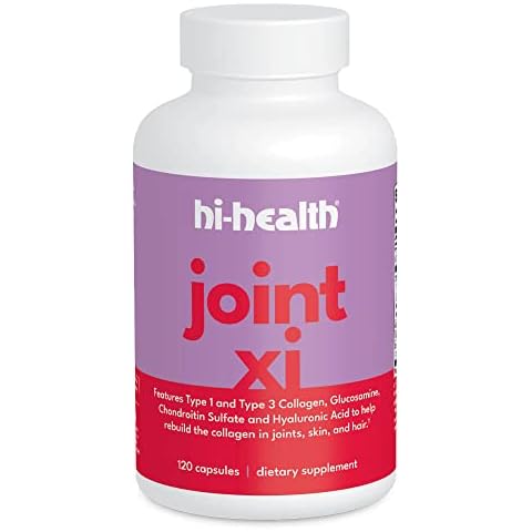Hi-Health Joint XI, Joint Support Formula with Collagen, Glucosamine, Chondroitin, MSM and More, 120 Capsules Cover
