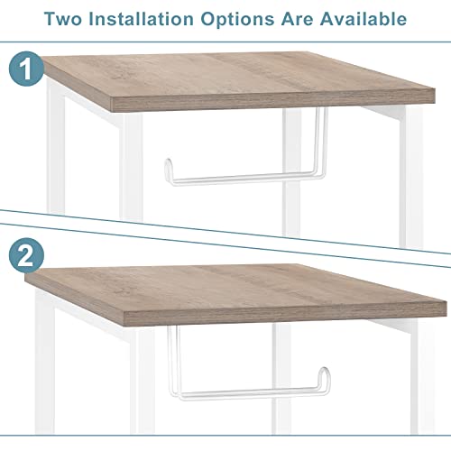 Bathroom Storage Cabinet Freestanding Bathroom Shelf With Drawer Toilet Paper Holder Stand 3 Tier Bathroom Towel Storage Organizer For Bathroom Laundry Room Entryway Kitchen Pantry, Light Oak #TOP5