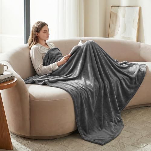 CozyLux Kuscheldecke Flauschig Decke 150x200 cm Grau