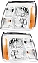 For Cadillac Escalade Headlights Lamps Set 2003 2004 2005 2006 HID Driver and Passenger Side