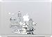 Produktbild Macbook Sticker , Stillshine Removable Schwarz Kreativ Macbook Sticker Aufkleber Skin Laptop Vinyl Decal Sticker Abziehbild Abziehbilder (Stadt Silhouette)