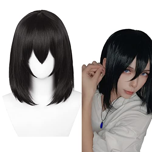 18/46cm Black Bob Wig for Howl Cosplay