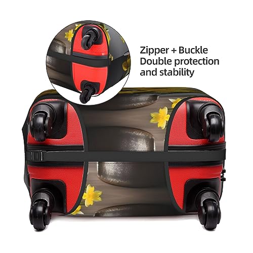 Bouquet Of Daffodils Print Luggage Cover Washable Suitcase Anti-Scratch Suitcase Cover Protective Cover Fits 18-32 Inch4