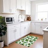 Welcome Door Mat,Indoor Doormat Summer Monstera Palm...