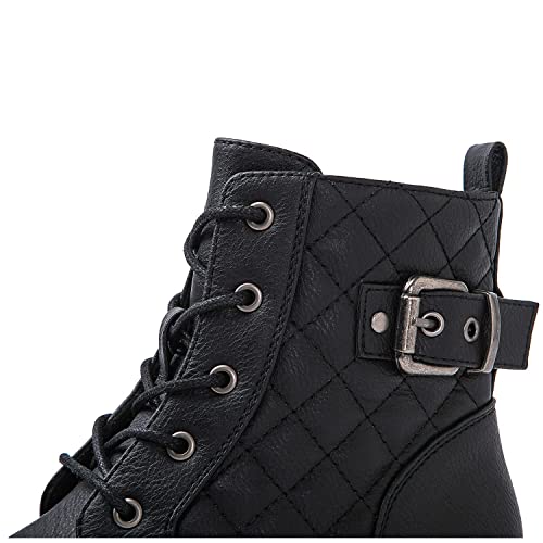 GLOBALWIN Women's Combat Boots Ankle Booties Fashion Comfortable Boots For Women3