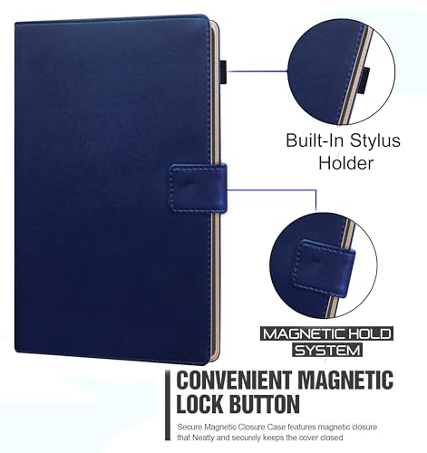 Image of TGK Flip Cover for Infinix XPAD LTE 11 inch Tablet Case with Stylus Holder (Blue)