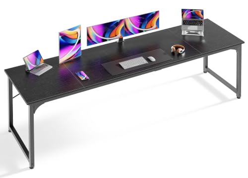 Image of Huuger Computer Desk, 86.6 Inch Home Office Desk