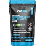 Glucosamine Sulphate 2KCl 180 Vegan Tablets – High Strength Joint Support Supplement with Chondroitin, MSM & Vitamin C | Supports Healthy Joints, Mobility & Flexibility | Made in The UK by PROELITE
